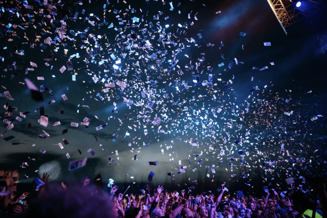 People at a concert.